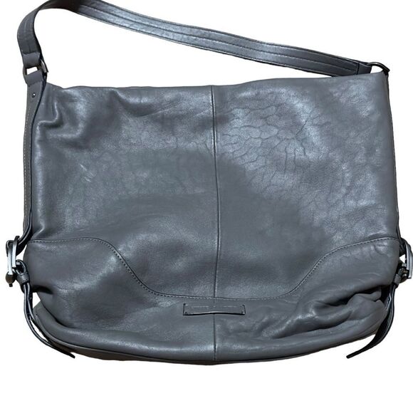 Vince Camuto Genuine Leather Grey Hobo Bag - Picture 4 of 14